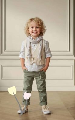 Βαπτιστικό ρούχο αγόρι Θεσσαλονίκη Βαπτιστικό Σύνολο Αγόρι Ζέφυρος Olive Whisper