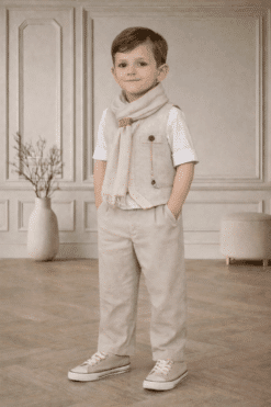 Βαπτιστικό ρούχο αγόρι Θεσσαλονίκη Βαπτιστικό Σύνολο Αγόρι Αργέστης – Φυσική Κομψότητα