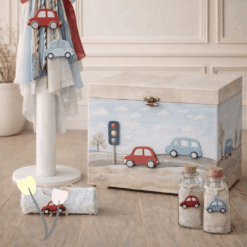 Σετ βάπτισης Θεσσαλονίκη ζωγραφισμένη ξύλινη βαλίτσα