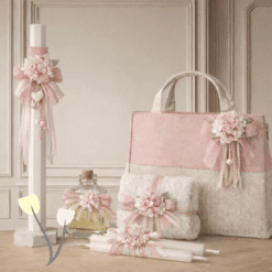 Σετ βάπτισης Θεσσαλονίκη A soft floral touch for a precious day