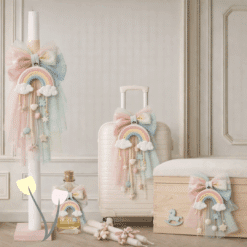 Σετ βάπτισης Θεσσαλονίκη Ένα ουράνιο τόξο ευχών για το πιο γλυκό ξεκίνημα.