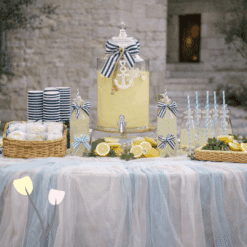 Στολισμός βάπτισης Θεσσαλονίκη Timeless Nautical Details Sea Inspired Celebration
