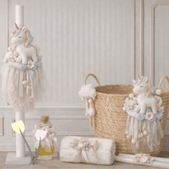 Σετ βάπτισης Θεσσαλονίκη Λίγη μαγεία, λίγη φαντασία και ένας μονόκερος από όνειρο 🦄✨ Cloud Unicorn | Pastel Dream